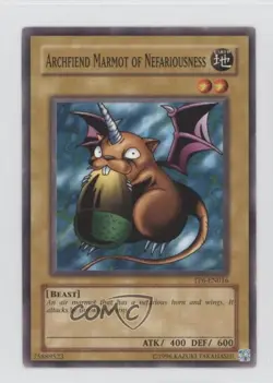 Archfiend Marmot of Nefariousness YuGiOh Tournament Pack 6 #TP6-EN016 2005 READ - Image 1