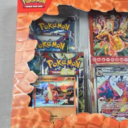 Pokemon TCG Charizard ex Premium Collection Box 6 Booster Packs 3 Promo Cards - Image 4