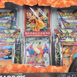 Pokemon TCG Charizard ex Premium Collection Box 6 Booster Packs 3 Promo Cards - Image 5