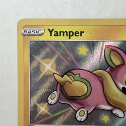 Pokemon TCG SHINING FATES SHINY VAULT Yamper Shiny Holo Rare SV039 MP Card - Image 2