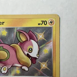 Pokemon TCG SHINING FATES SHINY VAULT Yamper Shiny Holo Rare SV039 MP Card - Image 3