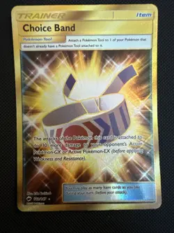 Pokemon Choice Band Burning Shadows Full Art SM Holo Card 162/147 Secret Rare - Image 1