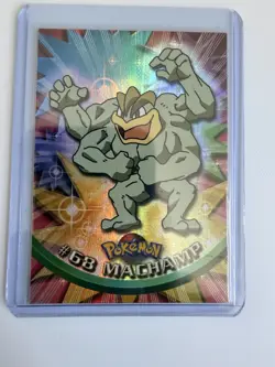 Machamp 1999 Topps Pokemon TV Series 1 Black Label Card NM/NM+ - Image 1