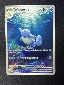Pokemon TCG Wartortle Holo Card 171/165 SV151 Scarlet & Violet NM/M Condition - Image 1