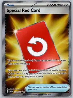 Special Red Card 113/086 Ultra Rare Chaos Rising Pokemon Holo Near Mint - Image 1