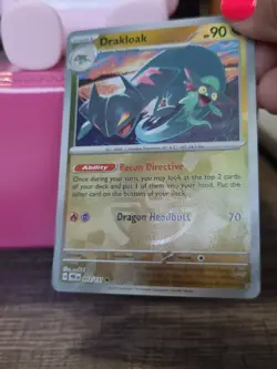 Pokemon TCG Drakloak Holo Prismatic Evolutions Master Ball Pattern Card 072/131 - Image 3