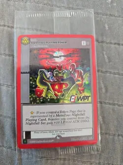 Nightfall Playing Poker MetaZoo WPT Holo Promo Card Sealed 2/3 Free Shipping - Image 2