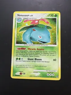 Pokemon Venusaur 2007 D&P Secret Wonders Holo Rare Card 20/132 Holo Bleed - LP - Image 1