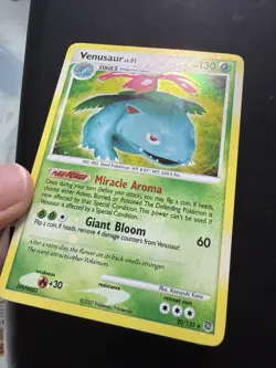 Pokemon Venusaur 2007 D&P Secret Wonders Holo Rare Card 20/132 Holo Bleed - LP - Image 2