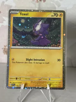 Pokemon TCG Toxel 119 Sv: Scarlet & Violet Promo Cards Holo Mint Condition - Image 1