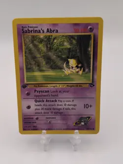 Sabrina's Abra 94/132 Pokemon TCG Gym Challenge NM Vintage 2000 Card - Image 1