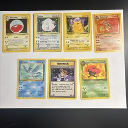Pokemon TCG 1999 Vintage 7 Card Lot Base/Jungle/Fossil/holo/1st Ed/rocket - Image 1