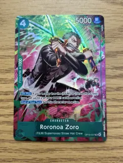 Roronoa Zoro (OP13-037) TR Treasure Rare Adventure on Kami's Island (OP15-EB04) - Image 1
