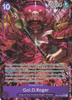 Gol.D.Roger (064) (Alternate Art) OP13-064 Carrying On His Will One Piece Foil - Image 1
