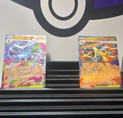 Pokemon TCG Mega Charizard X EX & Y EX Holo Promo 2-Card Lot 2016 013/094 - Image 1