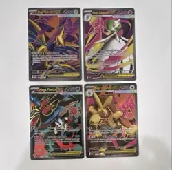 Pokemon TCG MEGA EX Full Art Holo 4-Card Lot - Image 1