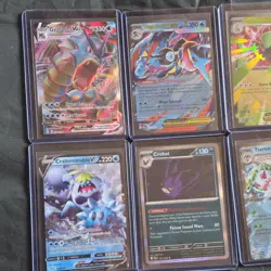 Pokemon TCG 8-Card Lot Gyarados VMAX Mega Greninja EX Calyrex V Full Art Holo - Image 2
