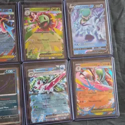 Pokemon TCG 8-Card Lot Gyarados VMAX Mega Greninja EX Calyrex V Full Art Holo - Image 3