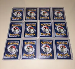 Pokemon 12-Card 1st Edition Lot Rocket Fossil Jungle Non-Holo English 1999 - Image 2