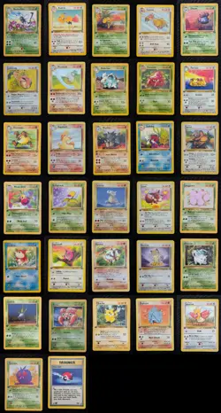 32x 1st Edition Jungle Complete Common/Uncommon Set Pokemon Card Lot WOTC Bulk - Image 1