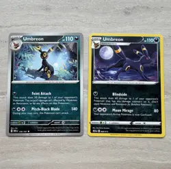 Pokemon TCG Umbreon 2-Card Lot Obsidian Flames/151 English Non-Holo 130/197 - Image 1