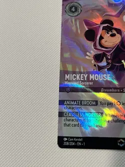 Disney Lorcana Mickey Mouse - Wayward Sorcerer Enchanted 208/204 Foil - Image 5