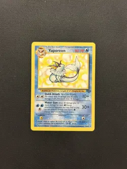 Vaporeon 28/64 | Base Set Jungle | Non Holo Pokemon Card Mint - Image 1