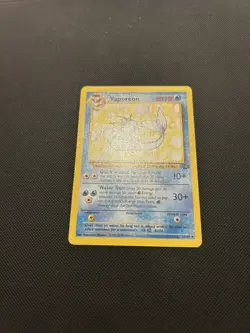 Vaporeon 28/64 | Base Set Jungle | Non Holo Pokemon Card Mint - Image 2