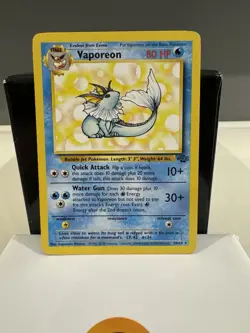 Pokemon TCG Vaporeon Card 28/64 Jungle Rare Non-Holo Unplayed NM Mint Condition - Image 2