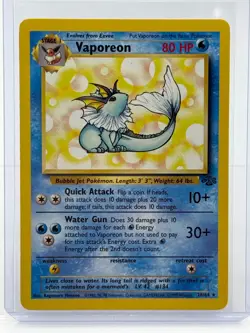 Mint! Pokemon TCG Vaporeon Jungle 28/64 Rare 1999 Wizards Base Set Non Holo Card - Image 1