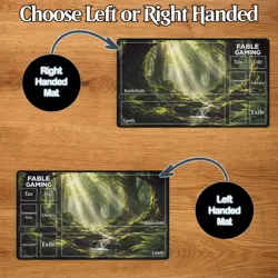 Forest MTG Playmat with Card Zones - Land TCG Desk mat - Magic the Gathering - Image 4