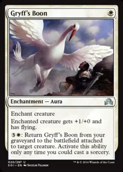 MTG - Gryff's Boon - Foil - Shadows Over Innistrad - NM, English Magic FLAT RATE - Image 1