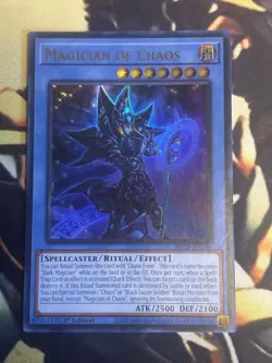 Yugioh: Magician Of Chaos + Chaos Form 1st Edition Holographic + Rare Summon Set - Image 2