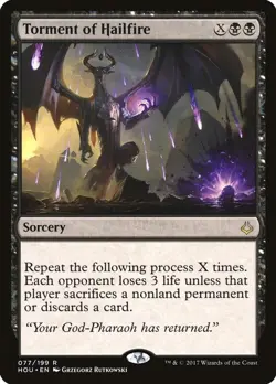 MTG [HOU-77 MP] Torment of Hailfire - Image 1