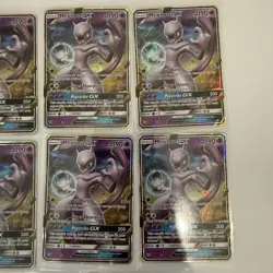 2017 Pokemon Mewtwo GX 39/73 Shining Legends Holo (Lot of 8) - Image 3