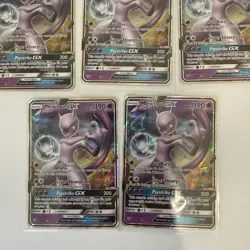 2017 Pokemon Mewtwo GX 39/73 Shining Legends Holo (Lot of 8) - Image 4