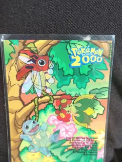 2000 TOPPS POKEMON THE MOVIE 2000 STICKER CARDS #7 SQUIRTLE LEDYBA BELLOSSOM - Image 2