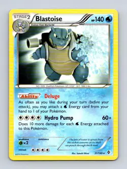 Blastoise 31/149 Holo Rare Boundaries Crossed Pokemon Near Mint - Image 1