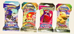 Pokemon Lot of 11 Sleeved Sword & Shield 10 Card Booster Packs - Image 2