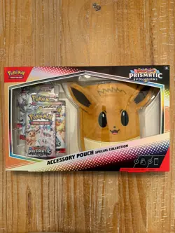 Pokemon TCG Prismatic Evolutions Accessory Pouch Special Collection Box Sealed - Image 1
