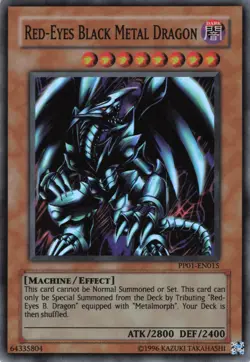 Yugioh Red-Eyes Black Metal Dragon PP01-EN015 Super Rare LP - Image 1