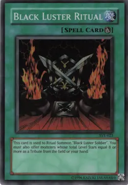 Yugioh Black Luster Ritual SYE-025 Super Rare NM - Image 1