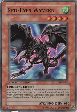 Yugioh Red-Eyes Wyvern ANPR-ENSE2 Super Rare MP - Image 1