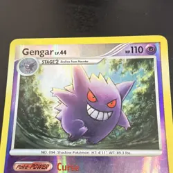 Pokemon Gengar TCG Reverse Holo Rare Card 16/99 Platinum Arceus 2009 - Image 2