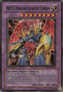Yugioh VWXYZ-Dragon Catapult Cannon EEN-EN031 Super Rare 1st Edition MP - Image 1