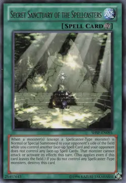 Yugioh Secret Sanctuary of the Spellcasters SHSP-EN095 Rare NM - Image 1