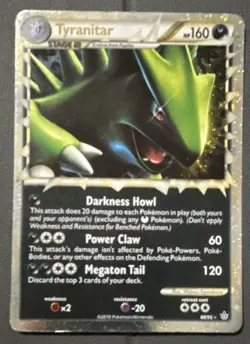 Pokemon TCG Tyranitar Prime 88/95 Unleashed Holo Ultra Rare 160 HP - Image 1
