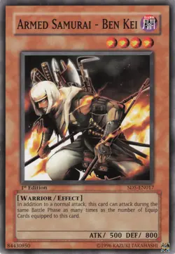 Yugioh Armed Samurai - Ben Kei SD5-EN017 Common 1st Edition LP - Image 1