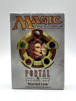 Sealed Magic The Gathering: Portal Second Age Theme Deck Martial Law MTG - Image 1