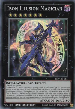 Yugioh Ebon Illusion Magician SHVI-ENSE1 Super Rare LP - Image 1